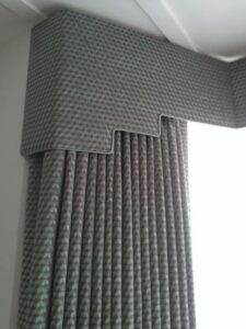 Classical shaped pelmet